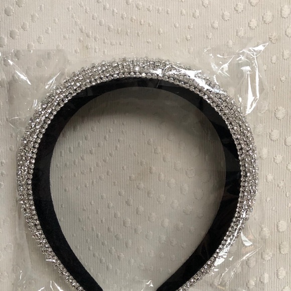 Bejeweled Padded Rhinestone Statement Headband - Picture 6 of 7